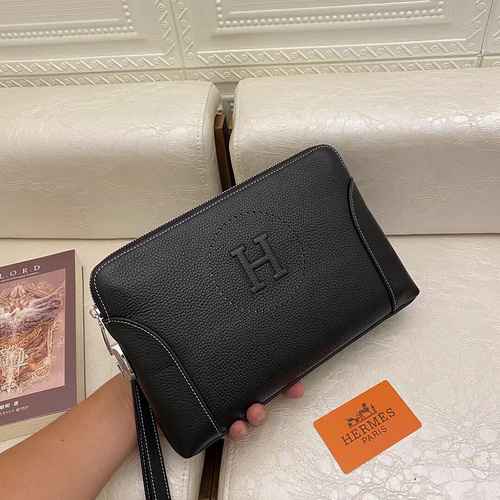 Borsa da uomo Hermès Realizzata in materiale di tela importato Consegna di alta qualità Borsa regalo