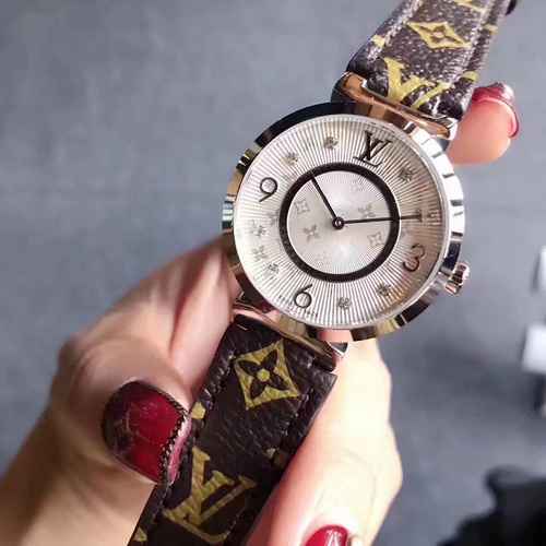 Orologio LV da donna con movimento meccanico originale completamente automatico, cassa in acciaio di