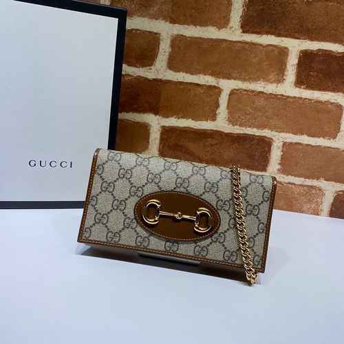 GUCCI Borsa a catena Gucci realizzata in materiale di tela importato Consegna di alta qualità Borsa 