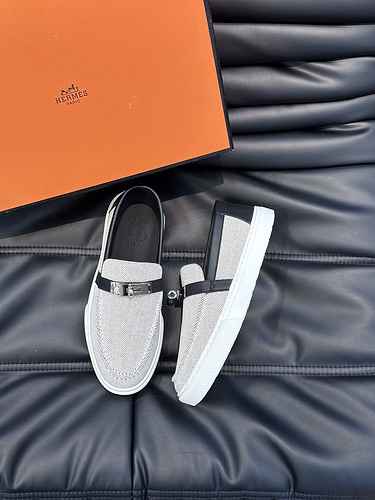 Scarpa da uomo Hermes Codice 0817B40 Taglia 3844 45 personalizzata senza restituzione senza cambio