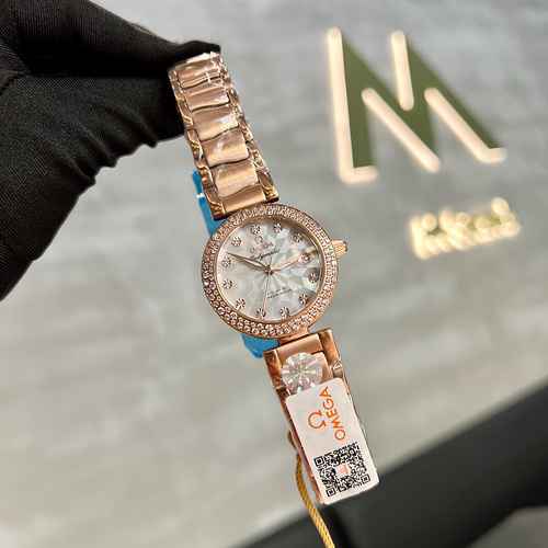 Omega Watch Orologio da donna abbinato al movimento meccanico originale completamente automatico Cas