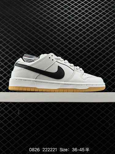 5 Nike Dunk SB Low Pro iso quotwhite gumquot Nike SB Low Top Bianco Nero Gomma antiscivolo Leggero L