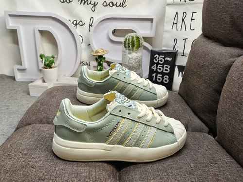 158D Adidas Originals SUPERSTAR W Shell Head Classico versatile sportivo casual Piccole scarpe da ta