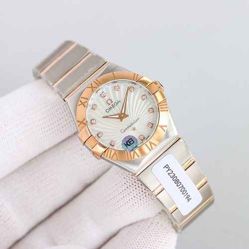 Omega orologio da donna abbinato al movimento meccanico originale completamente automatico, cassa in