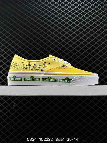New Power Vans Vans official sesame street co branded Authentic bright yellow American style college