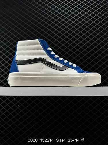 7 Vans SK8-Hi Anaheim Series Official Blue White Contrast High Top Vulcanized Board Shoes Product Nu