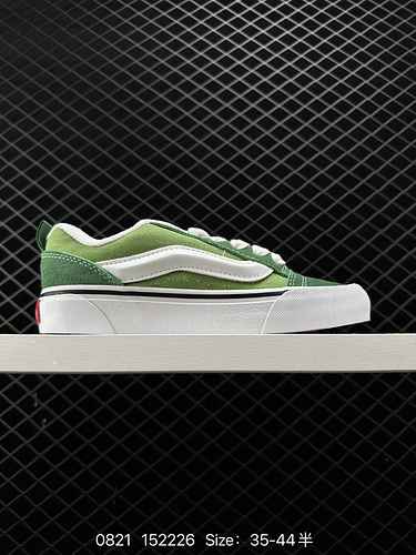 3 Vans KnuSkool VR3 LX Estate Nuovo Verde Vintage Casual Pane Vulcanizzato Scarpe Fat Edition Grande