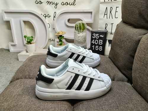 158D Adidas Originals SUPERSTAR W Shell Head Classico versatile sportivo casual Piccole scarpe da ta