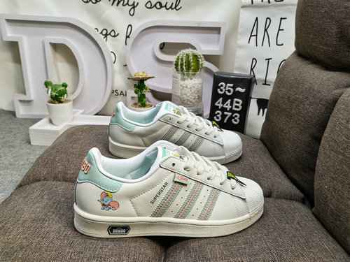 373DAdidas Clover Originals Superstar Shell Head Classico Versatile Scarpe da tavolo sportive casual