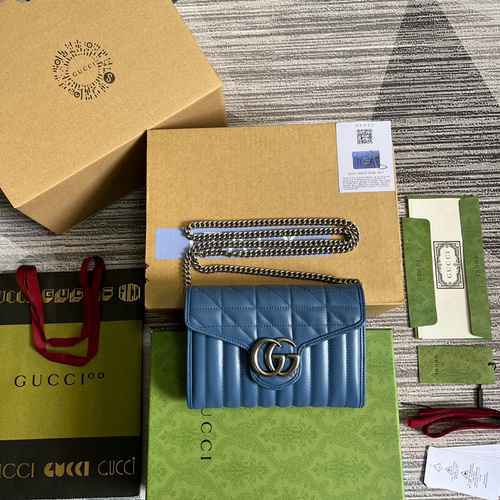 GUCCI Gucci Chain Bag adotta pelle originale di alto livello importata e versione replica di fascia 