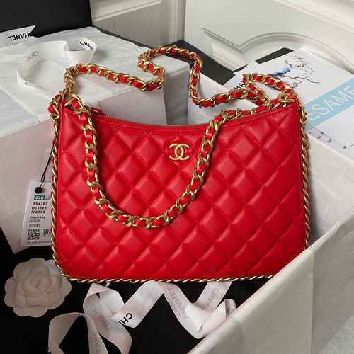 La borsa hippie Chanel è realizzata in pelle originale di alto livello importata e versione replica 