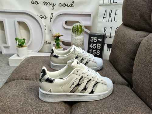 158DAdidas Clover Originals Superstar Shell Head Classico Versatile Scarpe da tavolo sportive casual