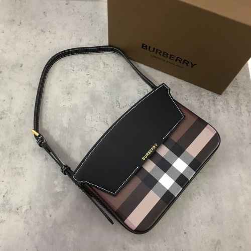 La borsa a tracolla Bur Burberry è realizzata in pelle originale di alto livello importata e version