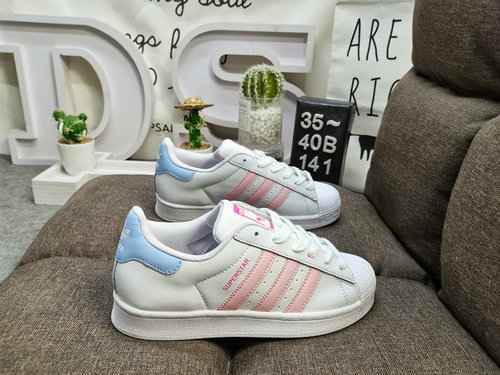 141DAdidas Clover Originals Superstar Shell Head Classico Versatile Casual Scarpe da tavola sportive