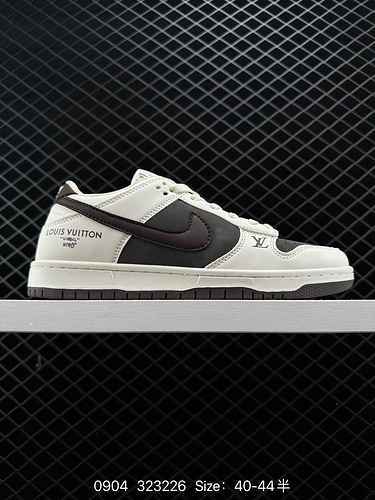 3 Autentica scarpa da skateboard sportiva casual Nike SB Dunk Low Pro x LV Louis Vuitton Co branded 