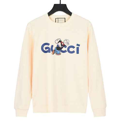 Gucci Guccis 2023 Autunno Inverno Nuova collezione Popeye Spray digitale stampato Lettera Logo Magli