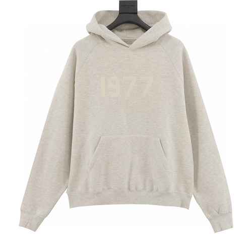 FEAR OF GOD DOUBLE LINE ESSENTIALS 1977 FELPA CON CAPPUCCIO DIGITALE FLOCCATA