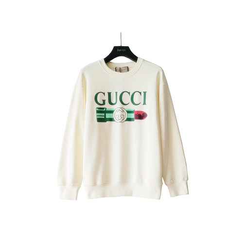 Gucci Gucci 2023 SS Autunno Inverno stampa logo stampa rossetto colletto con fondo a catena maglione