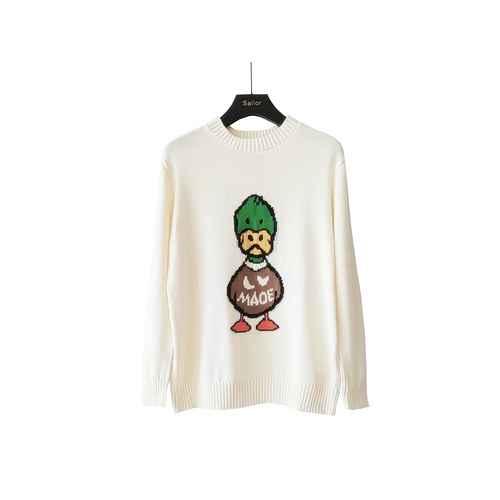 Maglione di lana jacquard di alta qualità popolare LV Duck