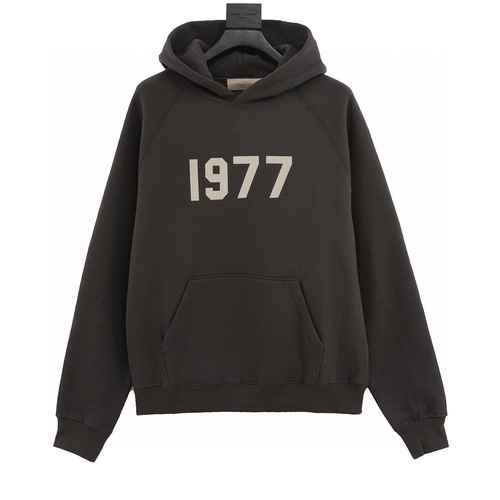 FEAR OF GOD DOUBLE LINE ESSENTIALS 1977 FELPA CON CAPPUCCIO DIGITALE FLOCCATA