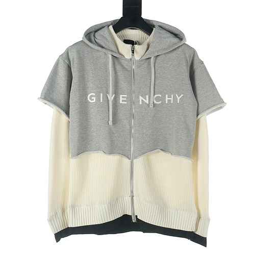 GIVENCHYGiacca maglione patchwork di tessuto a magliaGivenchy GFC