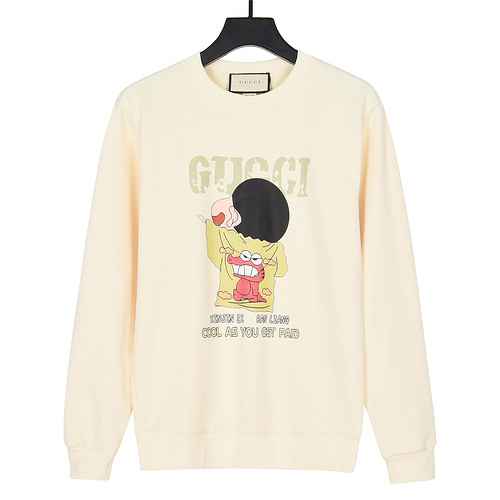 Gucci Gucci 2023 Autunno Inverno New Crayon New Funny Edition Series Maglione unisex stampato con sp