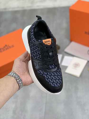 Hermes Men's Shoe Code: 0904B40 Size: 38-44 (45 can be customized)