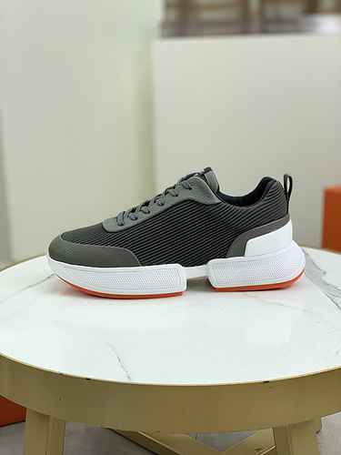 Hermes Men's Shoe Code: 0904D40 Size: 38-44 (45 can be customized)