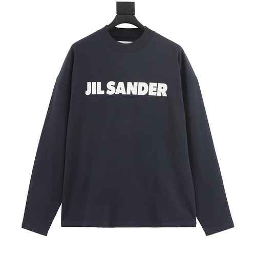 JIL SANDER 23FW T-shirt a maniche lunghe con stampa classica sul petto