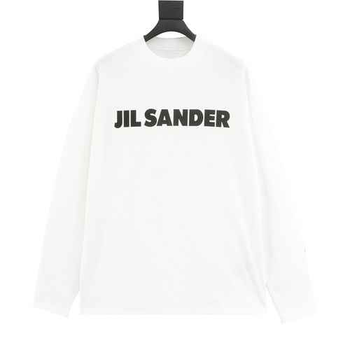 JIL SANDER 23FW T-shirt a maniche lunghe con stampa classica sul petto