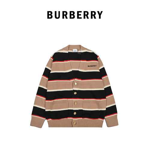 Burberry BBR 2022FW Cardigan in lana sul petto ricamato