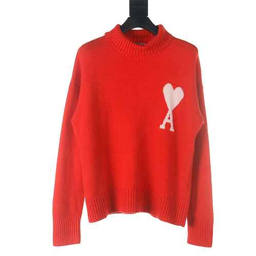 Maglione a collo alto Love di Ami Paris