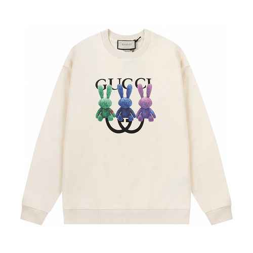 Gucci Gucci 23SS Rabbit Year Limited Tre bambole di coniglio colorate Maglione girocollo unisex con 