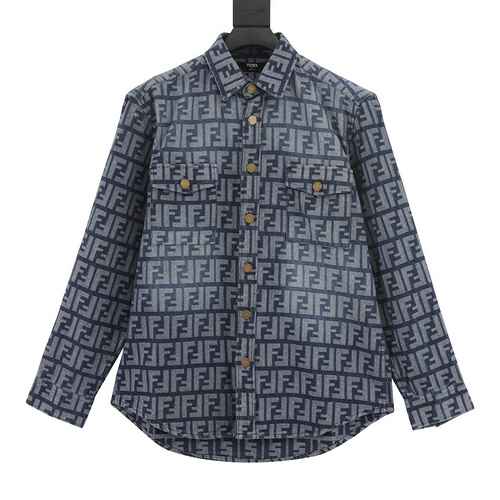 FendiGiacca in denim jacquard vintage FendiFendi 22ss FF