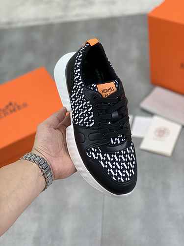 Hermes Men's Shoe Code: 0904B40 Size: 38-44 (45 can be customized)