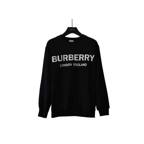 Burberry New Classic petto grande logo stampato girocollo manica lunga uomo e donna top pullover mag