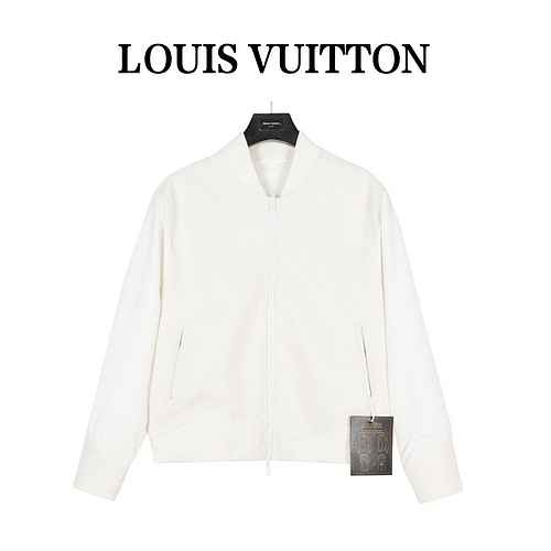 Louis VuittonLouis Vuitton 23Fw Giacca in vita double face in pelle e nylon