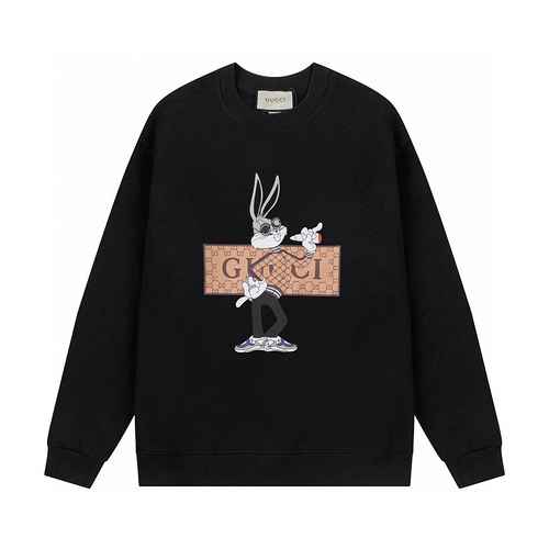 GUCCI Gucci 23SS Rabbit Year Esclusivo maglione girocollo con motivo stampa coniglio in vita, marchi