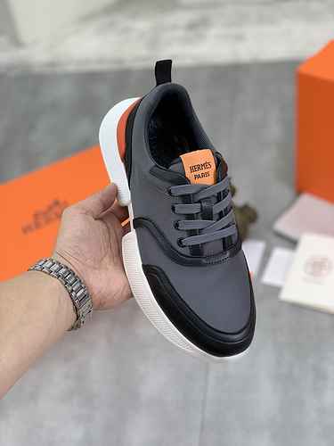 Hermes Men's Shoe Code: 0904B40 Size: 38-44 (45 can be customized)