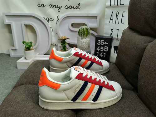 141DAdidas Clover Originals Superstar Shell Head Classico Versatile Casual Scarpe da tavola sportive