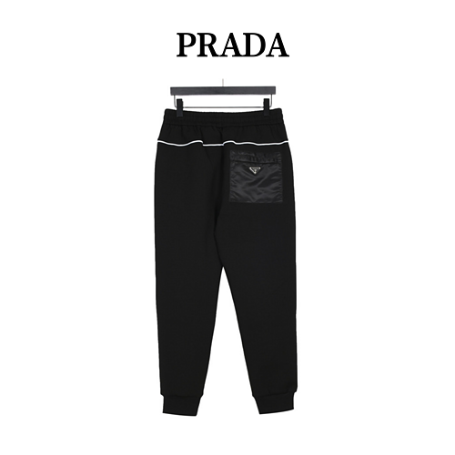 PradaPantaloni Prada 23Fw Pocket Triangle Space in cotone