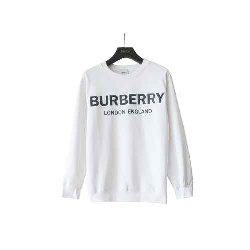 Burberry New Classic petto grande logo stampato girocollo manica lunga uomo e donna top pullover mag