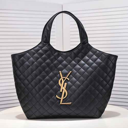 Borsa sottobraccio YSL Saint Laurent realizzata in materiale di tela importato Consegna di alta qual