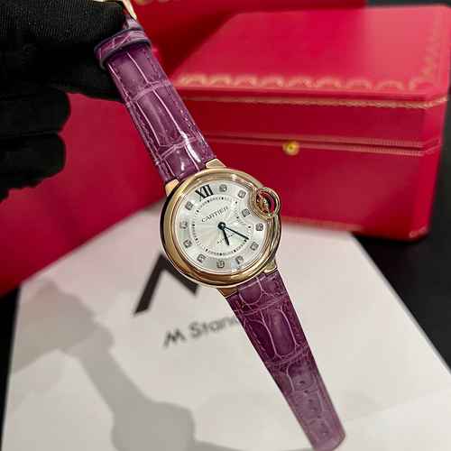 Orologio Cartier da donna con movimento meccanico originale completamente automatico, cassa in accia