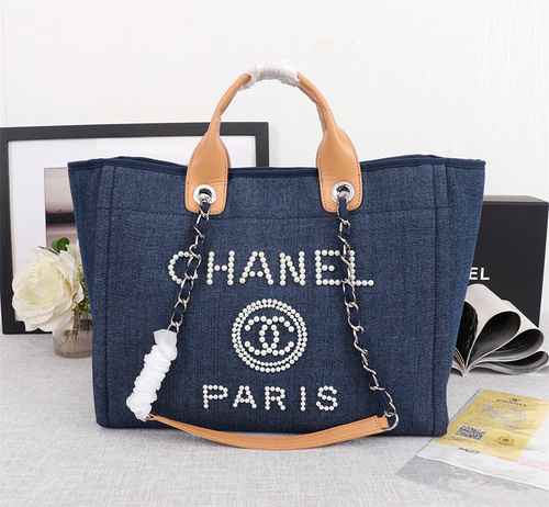 Borsa Chanel Chanel realizzata in materiale di tela importato, borsa regalo di consegna di alta qual