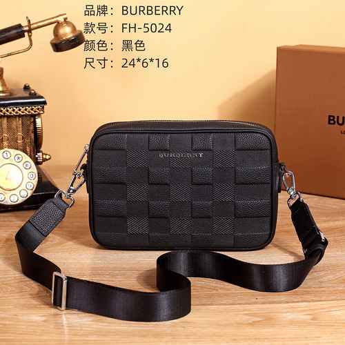 BUR Borsa a tracolla esclusiva da uomo Burberry Realizzata in materiale di tela importato Consegna d