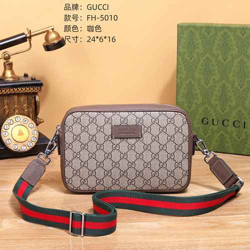 GUCCI Borsa a tracolla esclusiva da uomo Realizzata in materiale di tela importato Consegna di alta 