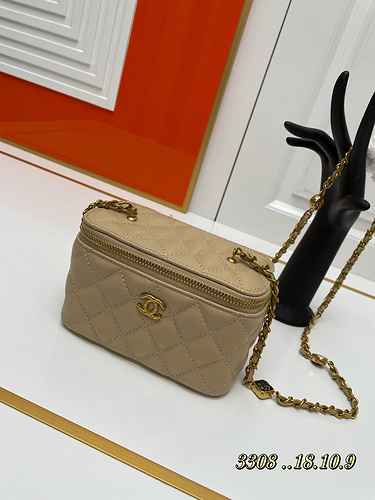 Borsa per il trucco Chan Chanel realizzata in materiale di tela importato Borsa regalo di consegna d