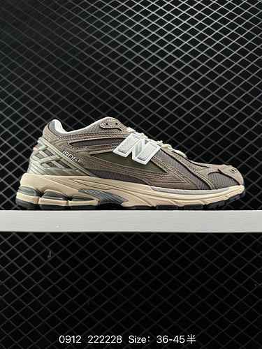 4. New Balance 96R "urbancore" New Balance 96 NB96 Light brown gray trendy retro breathabl