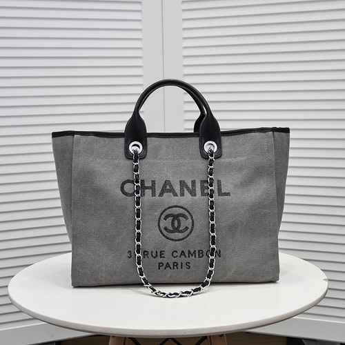 Borsa per la spesa portatile Chan Chanel realizzata in materiale di tela importato Consegna di alta 